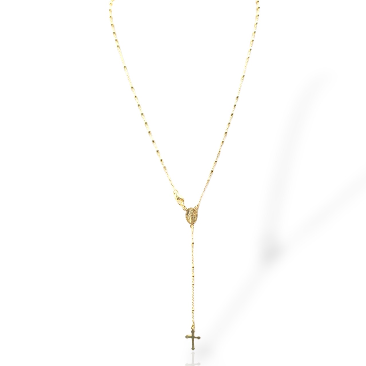 Ροζάριο απο ασήμι 925 επιχρυσωμένο με κίτρινο χρυσό (code SHK001463)